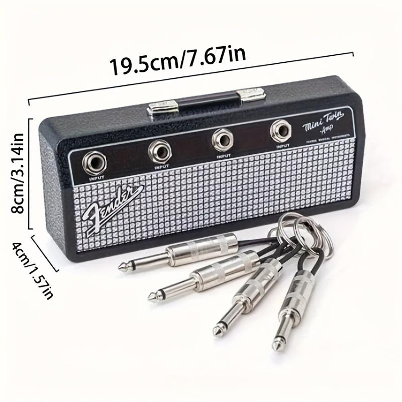 Guitar Amp key holder includes 4 guitar socket keys and 1 wall mounting kit. Quick and easy installation.