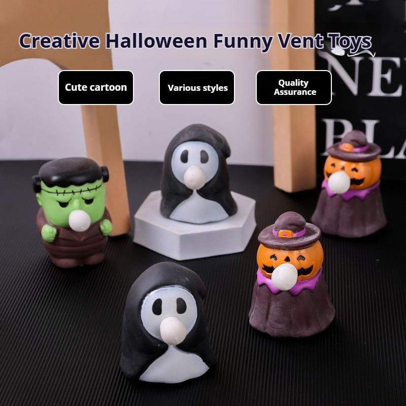 Buy two get one free, pack three.!!!Creative Halloween Funny Vent Toys - Cute Cartoon Shapes Christmas