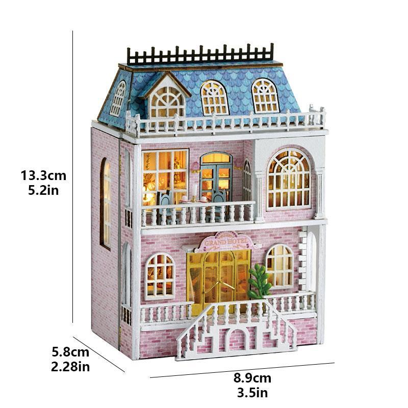 Romantic Castle Building Blocks, DIY Building Blocks Kit, Miniature House Building Kit, Perfect Gift for Adults