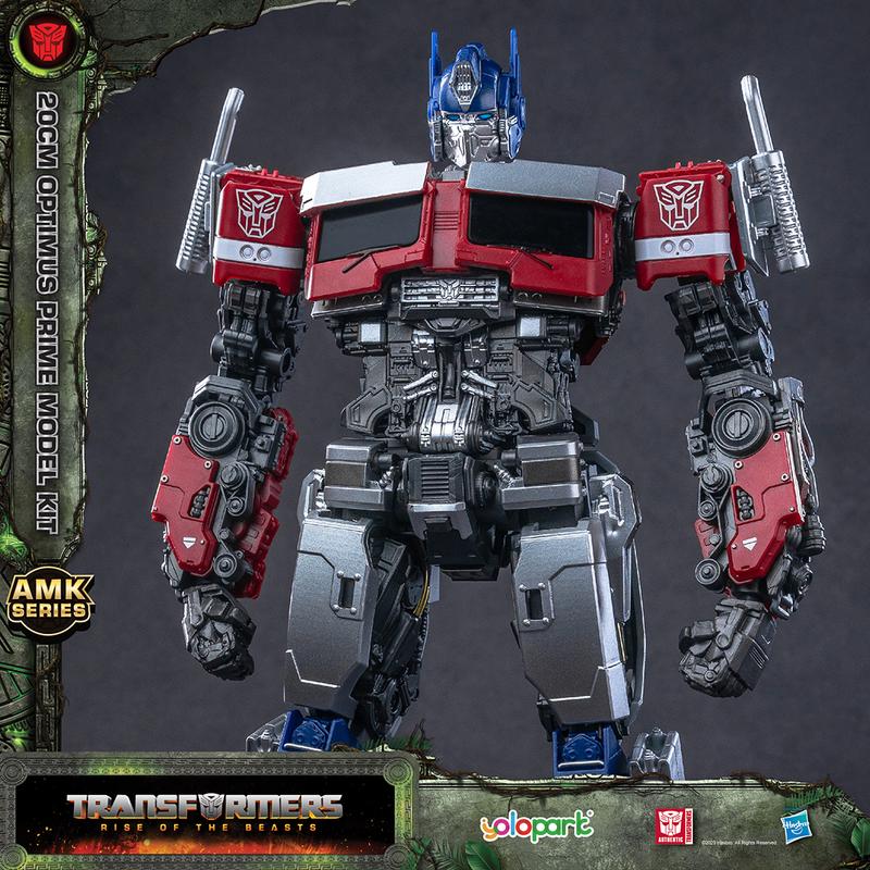 Transformers Toys: Rise of the Beasts Movie -  Optimus Prime, Bumblebee, Optimus  Primal, Scourge, Cheetor and Rhinox Action Figure - Pre-assembled Model Kit from the YOLOPARK AMK Series