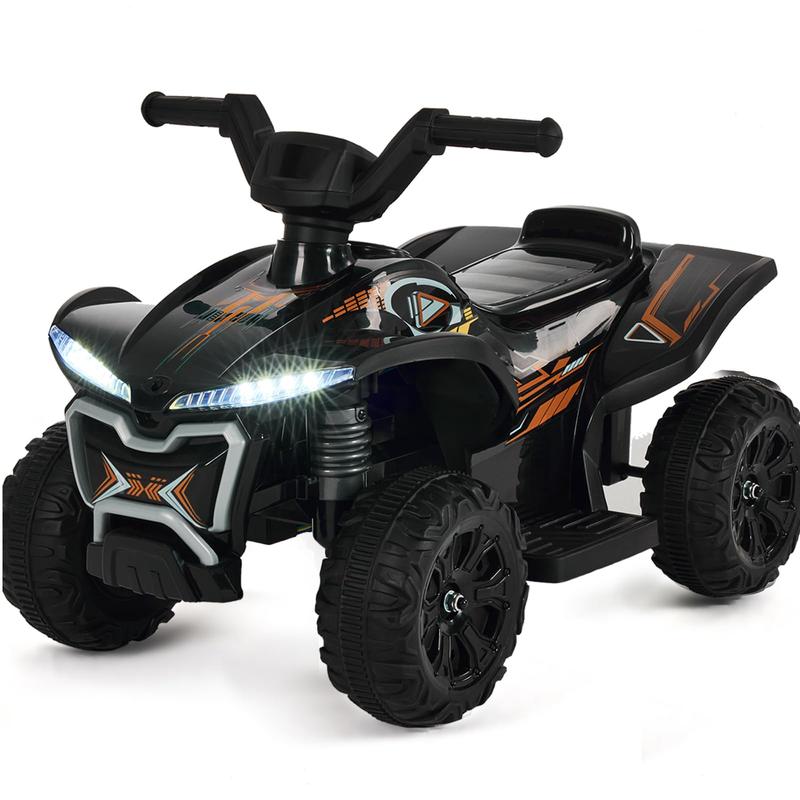 ATV 6V 4.5A Ride On Car for Kids,4 Wheeler Electric Car with Music and Wear-Resistant Wheels Ride On Toys for Kids with Reverse Gear and Headlights