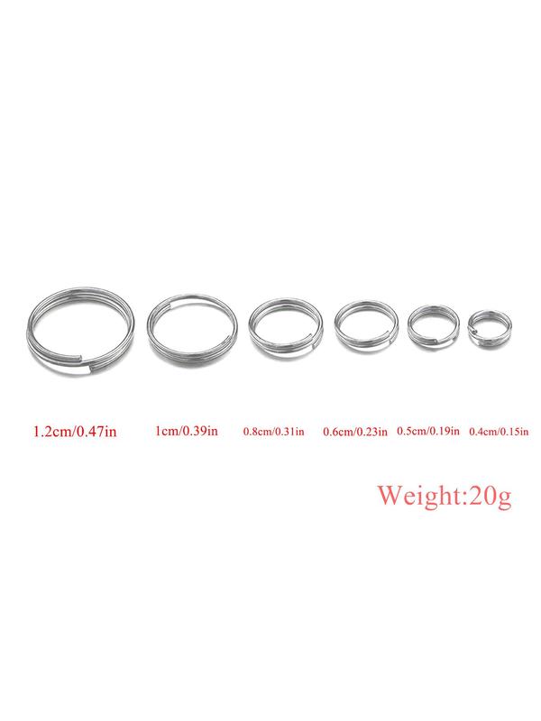 4-12mm Jump Rings, Split Rings Connectors, 200pcs set DIY Jewelry Finding Making Accessories, Jewelry Making Accessories for Bracelet Necklace Earrings