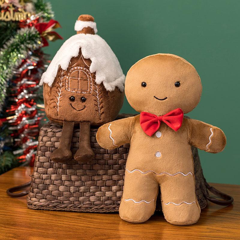 Plush toy Gingerbread house Christmas gift Gingerbread man Children's day toy