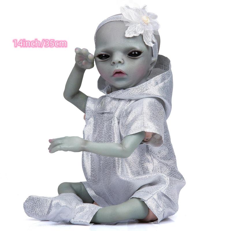 14 Inch Alien Design Doll, Soft Realistic Dolls Toys, Soft Cloth Doll, Creative Collectible Toy, Fun Gift, Creative Collectible Toy, Birthday Gift