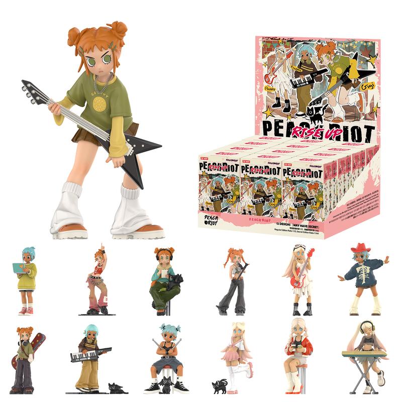 Peach Riot Rise Up Series Figures, Whole Set