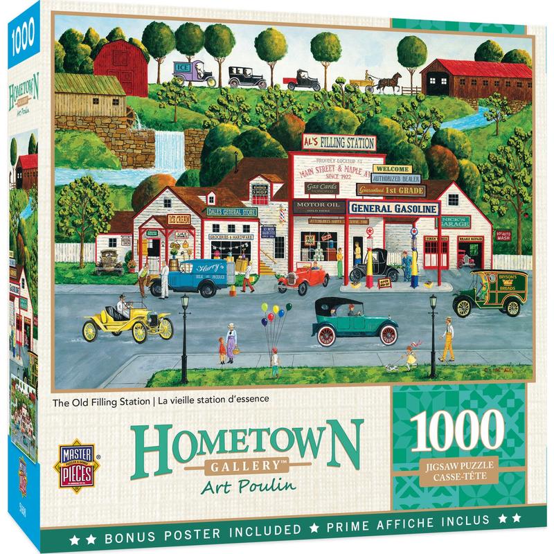 MasterPieces - Hometown Gallery - The Old Filling Station 1000 Piece Puzzle