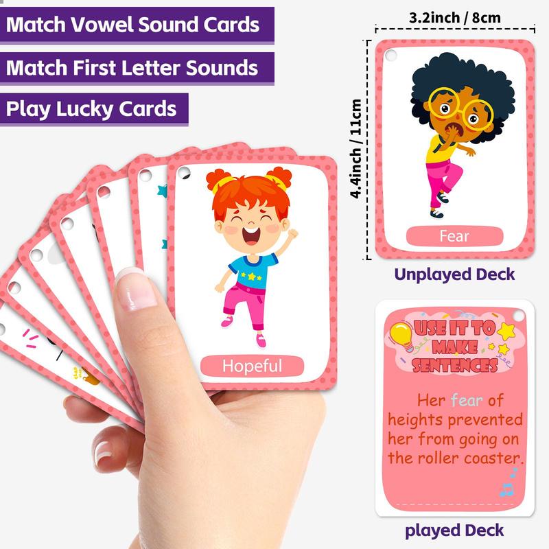 46pcs set Sentences Flash Cards, Learning Sentences Flash Cards for Boys & Girls, Speech Development Toys