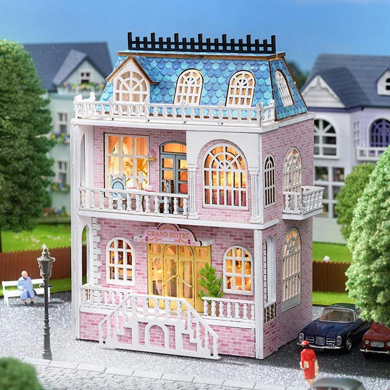 Romantic Castle Building Blocks, DIY Building Blocks Kit, Miniature House Building Kit, Perfect Gift for Adults