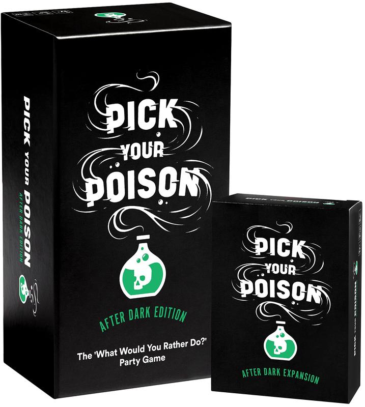 Pick Your Poison After Dark + Expansion Set Party Game - The “What Would You Rather Do?” Adult Card Game for College Students, Fun Parties & Board Games Night with Your Friends