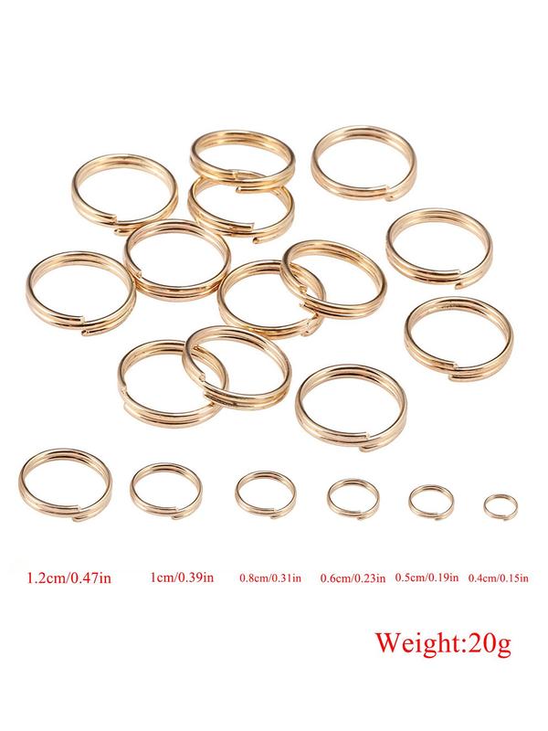 4-12mm Jump Rings, Split Rings Connectors, 200pcs set DIY Jewelry Finding Making Accessories, Jewelry Making Accessories for Bracelet Necklace Earrings