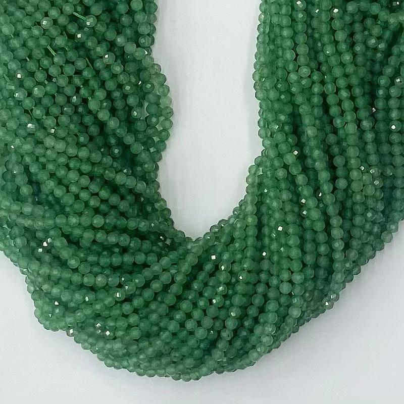 Natural Green Aventurine Gemstone Cube Faceted Beads Tiny Loose Beads Square Faceted Beads For DIY Jewelry Making Desig Handmade Crafts Bracelet, Necklace, Earrings AAAA Quality 15.5 Inches Long, Semi Precious Stone, Spacer beads