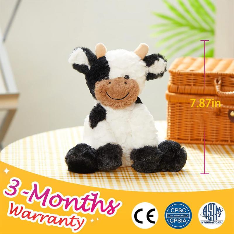 Spring Cute Cow Design Plush Toy for Teens and Adults and Pets, Summer Gifts, Plush Animal for Home Decor, Stuffed Animal Toy, Cute Sitting Cow Stuffed Animals, Cow Plush Stuffed Plushies, Birthday Gift