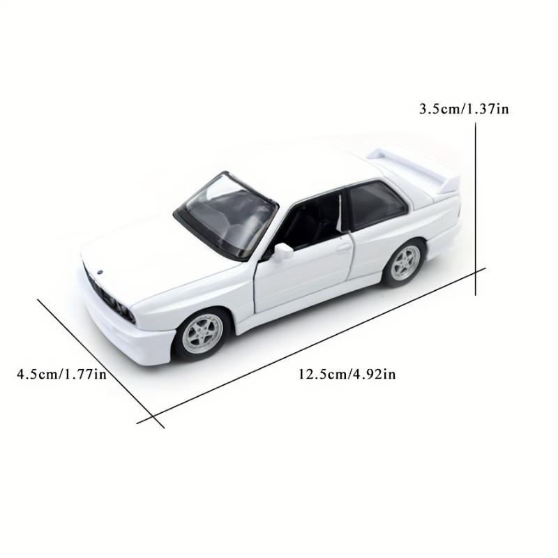 RMZ Simulation 1:36 Alloy Retro BMW M3 Car Model Children's Toy Car Decoration Return Car Door Opening Collection Gift Birthday Gift Christmas Halloween Gift