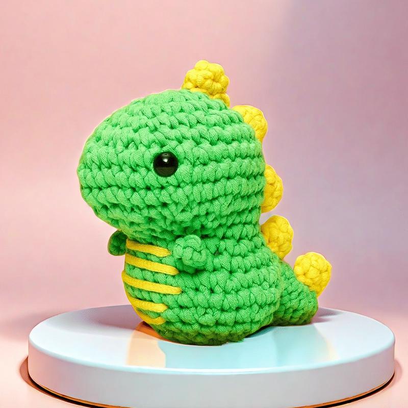 Beginners Crochet Kit | Easy Peasy Dinosaur Yarn, Video Tutorials & Step-by-Step Instructions | Featured on Shark Tank | Learn to Crochet Easily