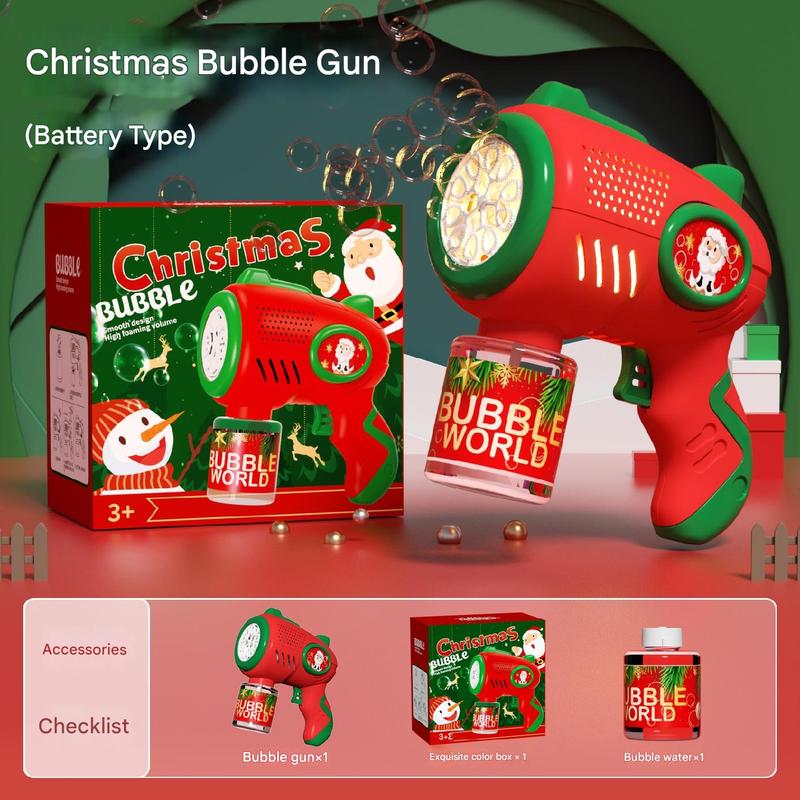 Christmas Bubble Gun-Christmas toys,-Christmas gifts,-fun and interesting bubble blaster wubble  bubble