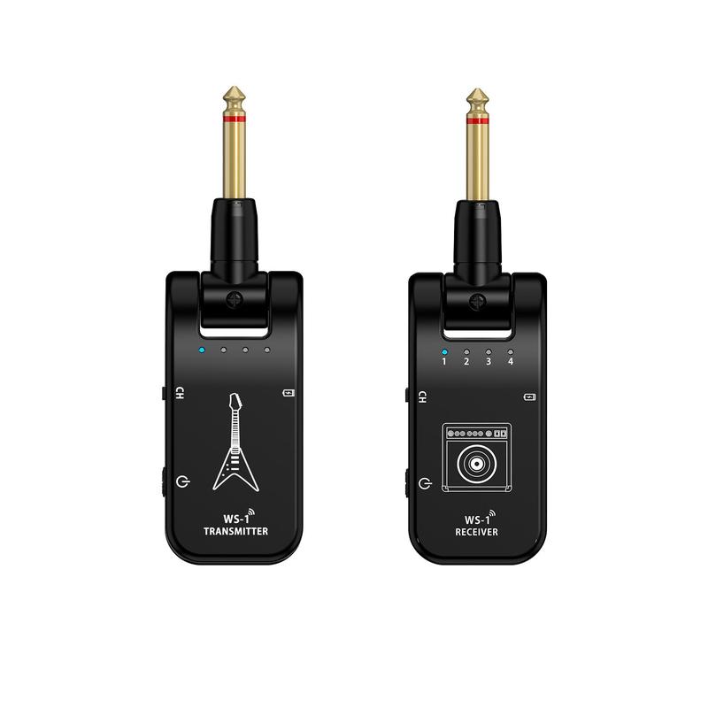 2.4G Wireless Guitar Transmitter Receiver, Wireless Audio Transmission Device, Musical Instrument Accessories for Guitar, Bass, Trumpet, Stocking Fillers Gift