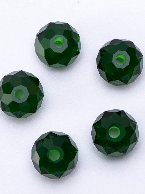 Artificial Crystal Beads, Mixed Size Green Glass Beads, DIY Decorative Beads for Jewelry Making, Fashion Accessories for Bracelet & Necklace