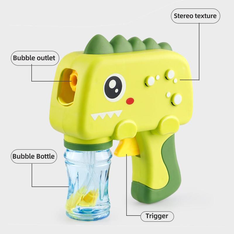 Cute Cartoon Dinosaur Design Bubble Gun, 1 Count Bubble Machine Toy, Outdoor Bubble Blower Toy for Kids, Birthday Gift for Boys & Girls