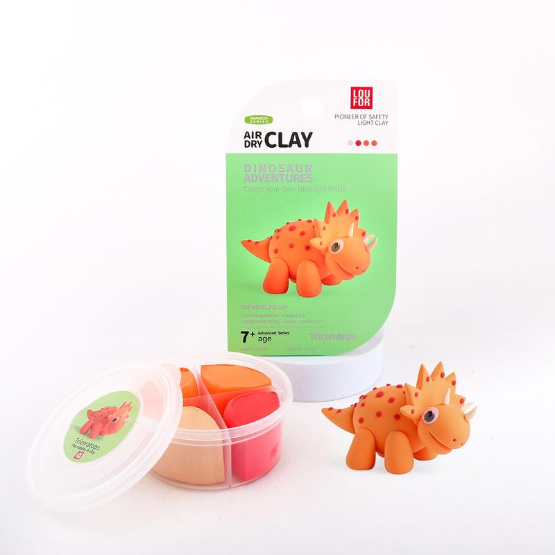 DIY Air Dry Clay 12 in 1 - Cute Pets, Cute Space, Cute Dinosaurs- Soft + Ultra Light, Safe and Non-Toxic loufor clay air dry craft