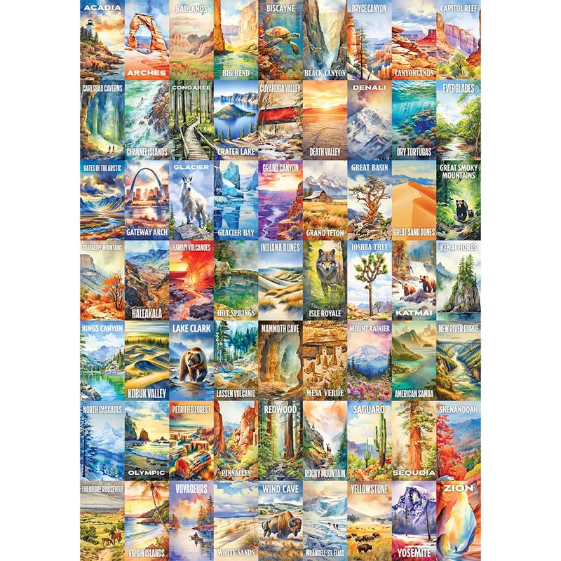 The National Parks 1000 Piece Jigsaw Puzzle