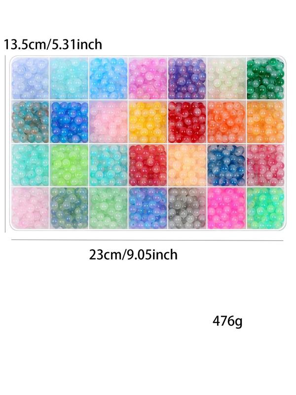 6mm Ombre Color Glass Bead, DIY Jewelry Making Supplies for Bracelet Necklace Earrings, Fashion Accessories for Women & Girls