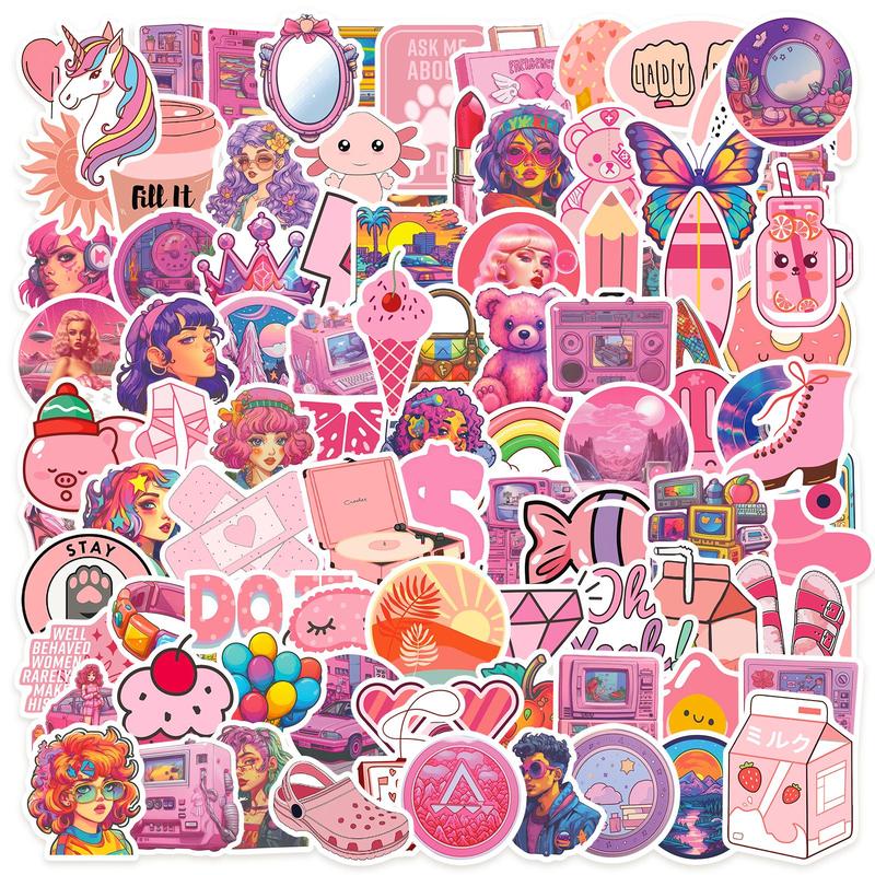 100pcs Cartoon Girl Pattern Sticker, Cute Multi-purpose Sticker For DIY Craft, Decoration, Hand Account